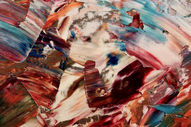 Renkli soyut arka plan duvar kağıdı. Modern motif görsel sanat. Yağlı boya karışımı. Moda el boyama bezi. Duvar dekorasyonu ve duvar resimleri fikri. 3 Boyutlu Doku.