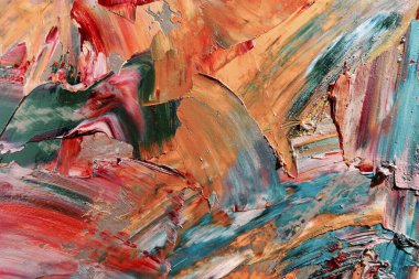 Renkli soyut arka plan duvar kağıdı. Modern motif görsel sanat. Yağlı boya karışımı. Moda el boyama bezi. Duvar dekorasyonu ve duvar resimleri fikri. 3 Boyutlu Doku.