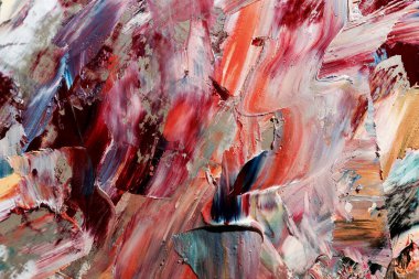 Renkli soyut arka plan duvar kağıdı. Modern motif görsel sanat. Yağlı boya karışımı. Moda el boyama bezi. Duvar dekorasyonu ve duvar resimleri fikri. 3 Boyutlu Doku.