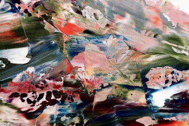 Renkli soyut arka plan duvar kağıdı. Modern motif görsel sanat. Yağlı boya karışımı. Moda el boyama bezi. Duvar dekorasyonu ve duvar resimleri fikri. 3 Boyutlu Doku.