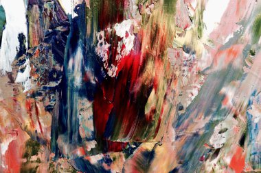 Renkli soyut arka plan duvar kağıdı. Modern motif görsel sanat. Yağlı boya karışımı. Moda el boyama bezi. Duvar dekorasyonu ve duvar resimleri fikri. 3 Boyutlu Doku.