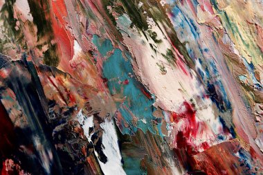 Renkli soyut arka plan duvar kağıdı. Modern motif görsel sanat. Yağlı boya karışımı. Moda el boyama bezi. Duvar dekorasyonu ve duvar resimleri fikri. 3 Boyutlu Doku.