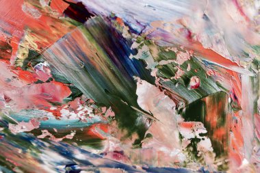 Renkli soyut arka plan duvar kağıdı. Modern motif görsel sanat. Yağlı boya karışımı. Moda el boyama bezi. Duvar dekorasyonu ve duvar resimleri fikri. 3 Boyutlu Doku.