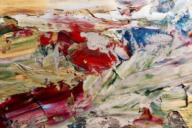 Renkli soyut arka plan duvar kağıdı. Modern motif görsel sanat. Yağlı boya karışımı. Moda el boyama bezi. Duvar dekorasyonu ve duvar resimleri fikri. 3 Boyutlu Doku.