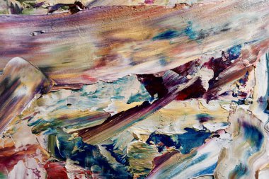 Renkli soyut arka plan duvar kağıdı. Modern motif görsel sanat. Yağlı boya karışımı. Moda el boyama bezi. Duvar dekorasyonu ve duvar resimleri fikri. 3 Boyutlu Doku.