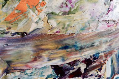 Renkli soyut arka plan duvar kağıdı. Modern motif görsel sanat. Yağlı boya karışımı. Moda el boyama bezi. Duvar dekorasyonu ve duvar resimleri fikri. 3 Boyutlu Doku.