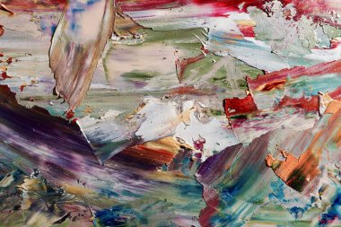 Renkli soyut arka plan duvar kağıdı. Modern motif görsel sanat. Yağlı boya karışımı. Moda el boyama bezi. Duvar dekorasyonu ve duvar resimleri fikri. 3 Boyutlu Doku.