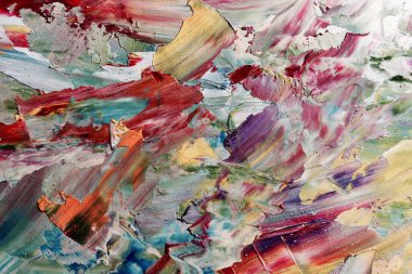 Renkli soyut arka plan duvar kağıdı. Modern motif görsel sanat. Yağlı boya karışımı. Moda el boyama bezi. Duvar dekorasyonu ve duvar resimleri fikri. 3 Boyutlu Doku.