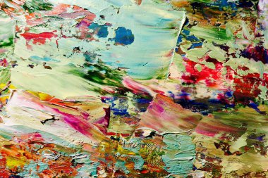 Renkli soyut arka plan duvar kağıdı. Modern motif görsel sanat. Yağlı boya karışımı. Moda el boyama bezi. Duvar dekorasyonu ve duvar resimleri fikri. 3 Boyutlu Doku