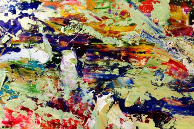 Renkli soyut arka plan duvar kağıdı. Modern motif görsel sanat. Yağlı boya karışımı. Moda el boyama bezi. Duvar dekorasyonu ve duvar resimleri fikri. 3 Boyutlu Doku