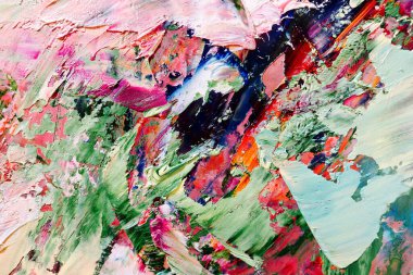 Renkli soyut arka plan duvar kağıdı. Modern motif görsel sanat. Yağlı boya karışımı. Moda el boyama bezi. Duvar dekorasyonu ve duvar resimleri fikri. 3 Boyutlu Doku