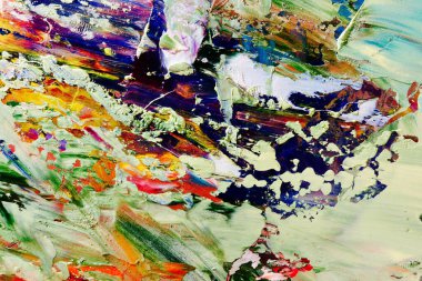 Renkli soyut arka plan duvar kağıdı. Modern motif görsel sanat. Yağlı boya karışımı. Moda el boyama bezi. Duvar dekorasyonu ve duvar resimleri fikri. 3 Boyutlu Doku