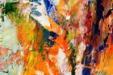 Renkli soyut arka plan duvar kağıdı. Modern motif görsel sanat. Yağlı boya karışımı. Moda el boyama bezi. Duvar dekorasyonu ve duvar resimleri fikri. 3 Boyutlu Doku