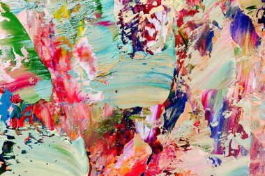 Renkli soyut arka plan duvar kağıdı. Modern motif görsel sanat. Yağlı boya karışımı. Moda el boyama bezi. Duvar dekorasyonu ve duvar resimleri fikri. 3 Boyutlu Doku