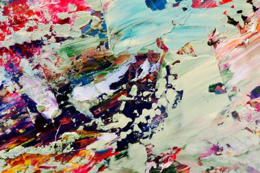 Renkli soyut arka plan duvar kağıdı. Modern motif görsel sanat. Yağlı boya karışımı. Moda el boyama bezi. Duvar dekorasyonu ve duvar resimleri fikri. 3 Boyutlu Doku