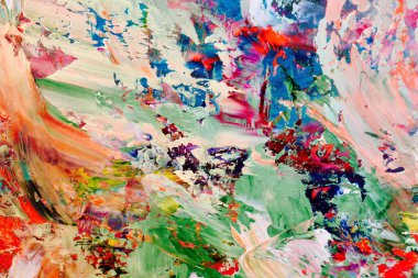 Renkli soyut arka plan duvar kağıdı. Modern motif görsel sanat. Yağlı boya karışımı. Moda el boyama bezi. Duvar dekorasyonu ve duvar resimleri fikri. 3 Boyutlu Doku