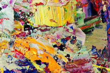 Renkli soyut arka plan duvar kağıdı. Modern motif görsel sanat. Yağlı boya karışımı. Moda el boyama bezi. Duvar dekorasyonu ve duvar resimleri fikri. 3 Boyutlu Doku