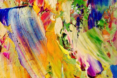 Renkli soyut arka plan duvar kağıdı. Modern motif görsel sanat. Yağlı boya karışımı. Moda el boyama bezi. Duvar dekorasyonu ve duvar resimleri fikri. 3 Boyutlu Doku