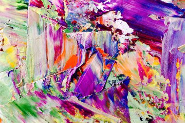 Renkli soyut arka plan duvar kağıdı. Modern motif görsel sanat. Yağlı boya karışımı. Moda el boyama bezi. Duvar dekorasyonu ve duvar resimleri fikri. 3 Boyutlu Doku