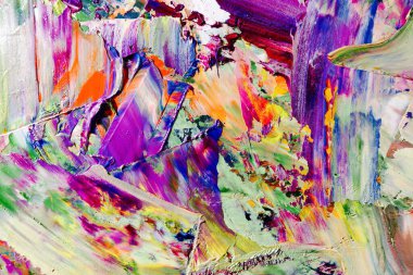 Renkli soyut arka plan duvar kağıdı. Modern motif görsel sanat. Yağlı boya karışımı. Moda el boyama bezi. Duvar dekorasyonu ve duvar resimleri fikri. 3 Boyutlu Doku