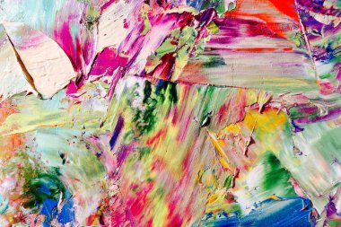 Renkli soyut arka plan duvar kağıdı. Modern motif görsel sanat. Yağlı boya karışımı. Moda el boyama bezi. Duvar dekorasyonu ve duvar resimleri fikri. 3 Boyutlu Doku