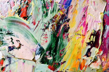 Renkli soyut arka plan duvar kağıdı. Modern motif görsel sanat. Yağlı boya karışımı. Moda el boyama bezi. Duvar dekorasyonu ve duvar resimleri fikri. 3 Boyutlu Doku