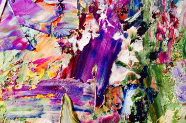 Renkli soyut arka plan duvar kağıdı. Modern motif görsel sanat. Yağlı boya karışımı. Moda el boyama bezi. Duvar dekorasyonu ve duvar resimleri fikri. 3 Boyutlu Doku