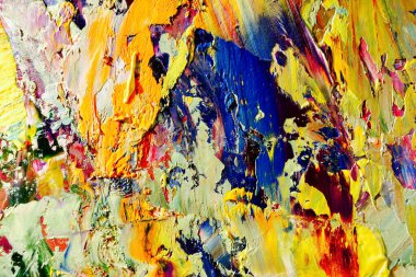 Renkli soyut arka plan duvar kağıdı. Modern motif görsel sanat. Yağlı boya karışımı. Moda el boyama bezi. Duvar dekorasyonu ve duvar resimleri fikri. 3 Boyutlu Doku