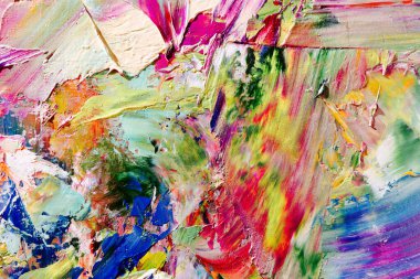 Renkli soyut arka plan duvar kağıdı. Modern motif görsel sanat. Yağlı boya karışımı. Moda el boyama bezi. Duvar dekorasyonu ve duvar resimleri fikri. 3 Boyutlu Doku