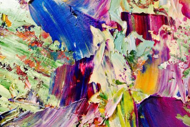 Renkli soyut arka plan duvar kağıdı. Modern motif görsel sanat. Yağlı boya karışımı. Moda el boyama bezi. Duvar dekorasyonu ve duvar resimleri fikri. 3 Boyutlu Doku