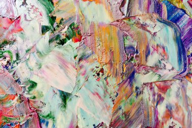 Renkli soyut arka plan duvar kağıdı. Modern motif görsel sanat. Yağlı boya karışımı. Moda el boyama bezi. Duvar dekorasyonu ve duvar resimleri fikri. 3 Boyutlu Doku