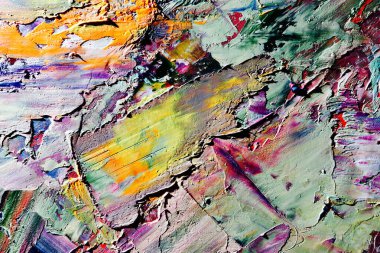 Renkli soyut arka plan duvar kağıdı. Modern motif görsel sanat. Yağlı boya karışımı. Moda el boyama bezi. Duvar dekorasyonu ve duvar resimleri fikri. 3 Boyutlu Doku