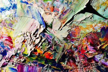 Renkli soyut arka plan duvar kağıdı. Modern motif görsel sanat. Yağlı boya karışımı. Moda el boyama bezi. Duvar dekorasyonu ve duvar resimleri fikri. 3 Boyutlu Doku