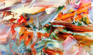 Renkli soyut arka plan duvar kağıdı. Modern motif görsel sanat. Yağlı boya karışımı. Moda el boyama bezi. Duvar dekorasyonu ve duvar resimleri fikri. 3 Boyutlu Doku