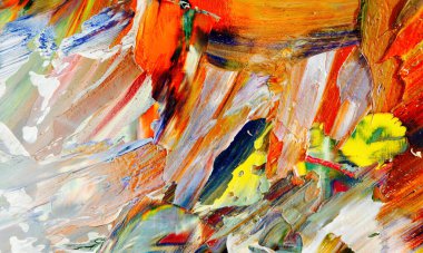 Renkli soyut arka plan duvar kağıdı. Modern motif görsel sanat. Yağlı boya karışımı. Moda el boyama bezi. Duvar dekorasyonu ve duvar resimleri fikri. 3 Boyutlu Doku