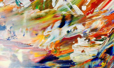 Renkli soyut arka plan duvar kağıdı. Modern motif görsel sanat. Yağlı boya karışımı. Moda el boyama bezi. Duvar dekorasyonu ve duvar resimleri fikri. 3 Boyutlu Doku