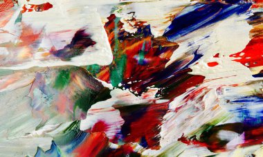 Renkli soyut arka plan duvar kağıdı. Modern motif görsel sanat. Yağlı boya karışımı. Moda el boyama bezi. Duvar dekorasyonu ve duvar resimleri fikri. 3 Boyutlu Doku