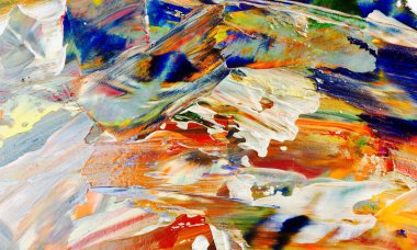 Renkli soyut arka plan duvar kağıdı. Modern motif görsel sanat. Yağlı boya karışımı. Moda el boyama bezi. Duvar dekorasyonu ve duvar resimleri fikri. 3 Boyutlu Doku