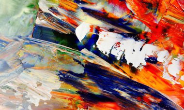 Renkli soyut arka plan duvar kağıdı. Modern motif görsel sanat. Yağlı boya karışımı. Moda el boyama bezi. Duvar dekorasyonu ve duvar resimleri fikri. 3 Boyutlu Doku