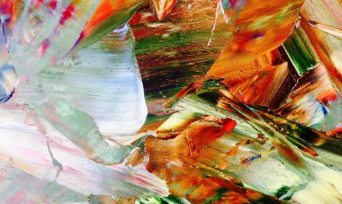 Renkli soyut arka plan duvar kağıdı. Modern motif görsel sanat. Yağlı boya karışımı. Moda el boyama bezi. Duvar dekorasyonu ve duvar resimleri fikri. 3 Boyutlu Doku