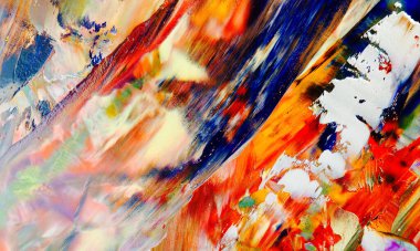 Renkli soyut arka plan duvar kağıdı. Modern motif görsel sanat. Yağlı boya karışımı. Moda el boyama bezi. Duvar dekorasyonu ve duvar resimleri fikri. 3 Boyutlu Doku