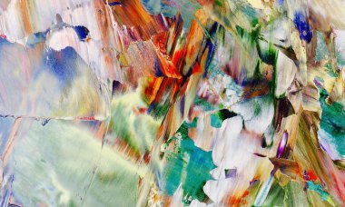 Renkli soyut arka plan duvar kağıdı. Modern motif görsel sanat. Yağlı boya karışımı. Moda el boyama bezi. Duvar dekorasyonu ve duvar resimleri fikri. 3 Boyutlu Doku