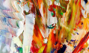 Renkli soyut arka plan duvar kağıdı. Modern motif görsel sanat. Yağlı boya karışımı. Moda el boyama bezi. Duvar dekorasyonu ve duvar resimleri fikri. 3 Boyutlu Doku