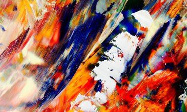 Renkli soyut arka plan duvar kağıdı. Modern motif görsel sanat. Yağlı boya karışımı. Moda el boyama bezi. Duvar dekorasyonu ve duvar resimleri fikri. 3 Boyutlu Doku