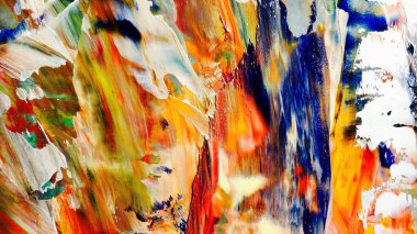 Renkli soyut arka plan duvar kağıdı. Modern motif görsel sanat. Yağlı boya karışımı. Moda el boyama bezi. Duvar dekorasyonu ve duvar resimleri fikri. 3 Boyutlu Doku