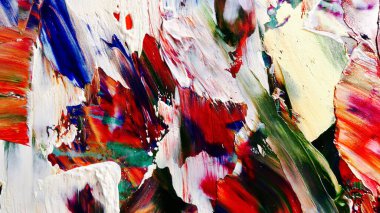 Renkli soyut arka plan duvar kağıdı. Modern motif görsel sanat. Yağlı boya karışımı. Moda el boyama bezi. Duvar dekorasyonu ve duvar resimleri fikri. 3 Boyutlu Doku