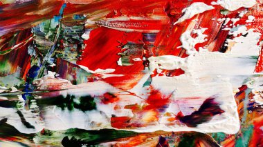 Renkli soyut arka plan duvar kağıdı. Modern motif görsel sanat. Yağlı boya karışımı. Moda el boyama bezi. Duvar dekorasyonu ve duvar resimleri fikri. 3 Boyutlu Doku