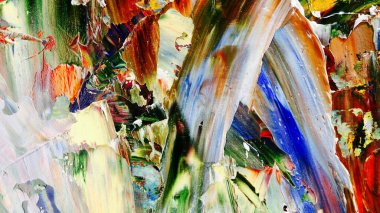 Renkli soyut arka plan duvar kağıdı. Modern motif görsel sanat. Yağlı boya karışımı. Moda el boyama bezi. Duvar dekorasyonu ve duvar resimleri fikri. 3 Boyutlu Doku