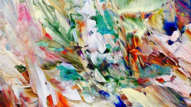 Renkli soyut arka plan duvar kağıdı. Modern motif görsel sanat. Yağlı boya karışımı. Moda el boyama bezi. Duvar dekorasyonu ve duvar resimleri fikri. 3 Boyutlu Doku