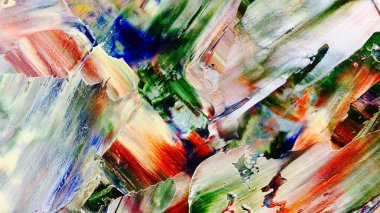 Renkli soyut arka plan duvar kağıdı. Modern motif görsel sanat. Yağlı boya karışımı. Moda el boyama bezi. Duvar dekorasyonu ve duvar resimleri fikri. 3 Boyutlu Doku